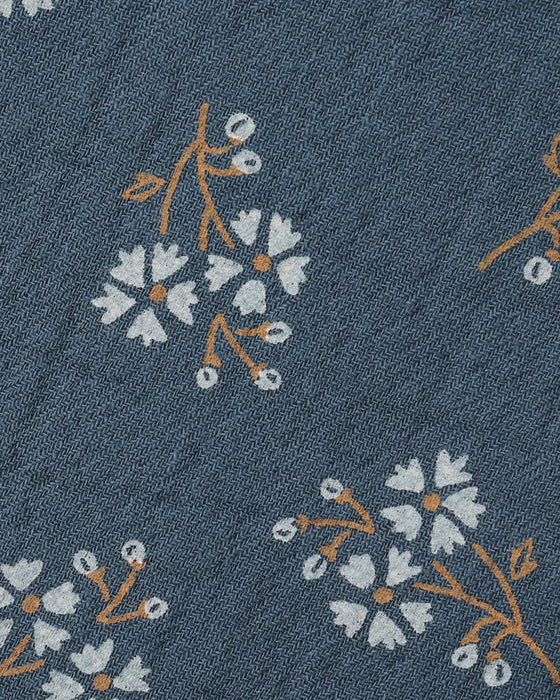 Quincy Mae Bandana Scarf Bibs 2 Pack Golden Floral Blue Floral