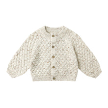  Quincy Mae Bubble Knit Cardigan Natural Confetti