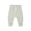 Quincy Mae Drawstring Pant Fern Stripe