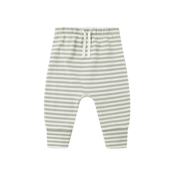 Quincy Mae Drawstring Pant Fern Stripe