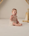 Quincy Mae Flutter Sleeve Bodysuit Blush