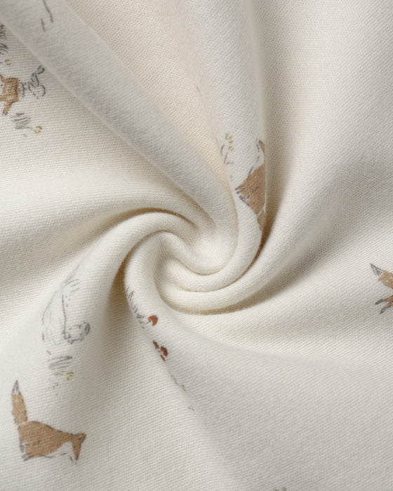 Quincy Mae Jersey Bodysuit 2 Pack Fox Land Fern Stripe
