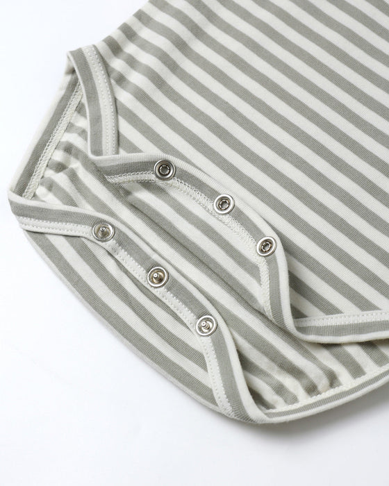 Quincy Mae Jersey Bodysuit 2 Pack Fox Land Fern Stripe