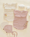 Quincy Mae Knit Bonnet Blush