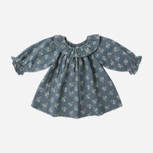  Quincy Mae Long Sleeve Isla Dress Blue Floral