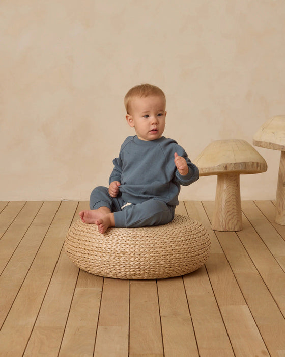 Quincy Mae Pocket Sweatshirt Ocean