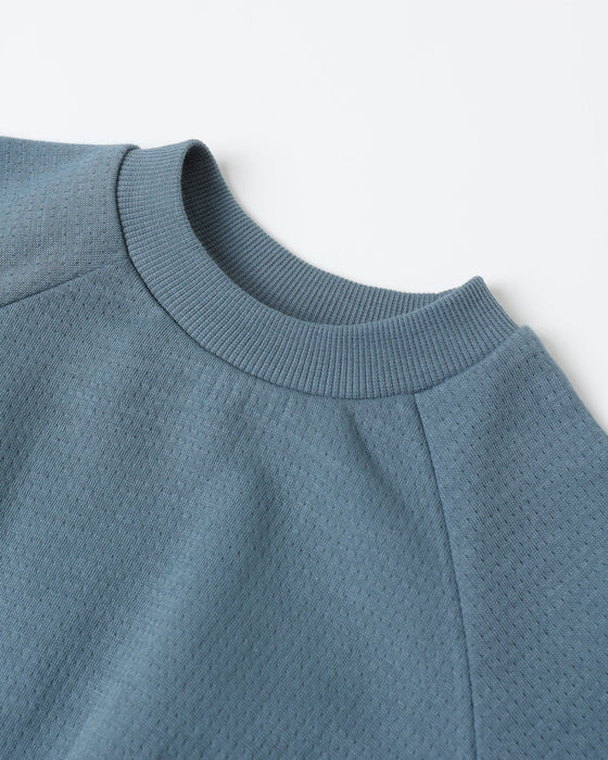Quincy Mae Pocket Sweatshirt Ocean