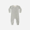 Quincy Mae Pointelle Long John Forest Stripe
