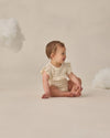 Quincy Mae Pointelle Ruffle Romper Natural