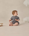 Quincy Mae Relaxed Bubble Romper Ocean
