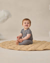 Quincy Mae Ribbed Henley Bodysuit Ocean