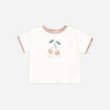 Quincy Mae Ringer Tee Cherry
