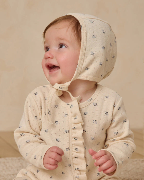 Quincy Mae Ruffle Jumpsuit Blue Ditsy