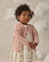 Quincy Mae Scalloped Cardigan Blush