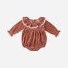 Quincy Mae Wendy Romper Cranberry