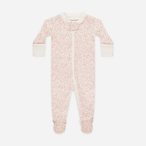 Quincy May Zip Long Sleeve Sleeper Footie Pink Blossom