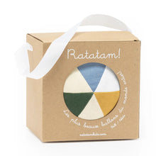  Ratatam Baby fabric ball mustard mix 10cm