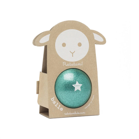 Ratatam Glittery sheep ball green 10cm