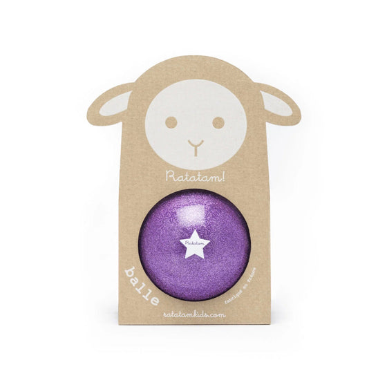 Ratatam Glittery sheep ball purple 10cm