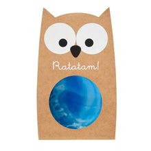  Ratatam Marbled owl bouncy ball blue 57mm