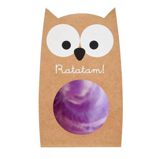 Ratatam Marbled owl bouncy ball purple 57mm