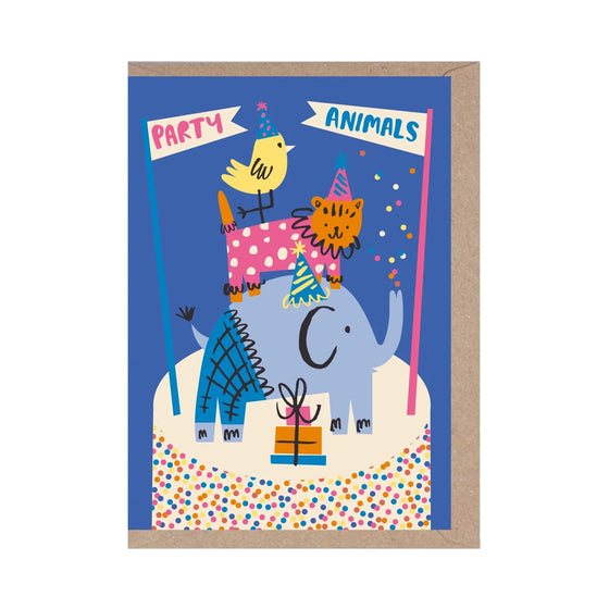 Rumble Cards Greeting Card Birthday Party Animals