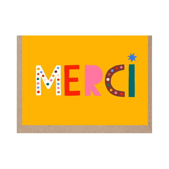 Rumble Cards Greeting Card Thank You Merci