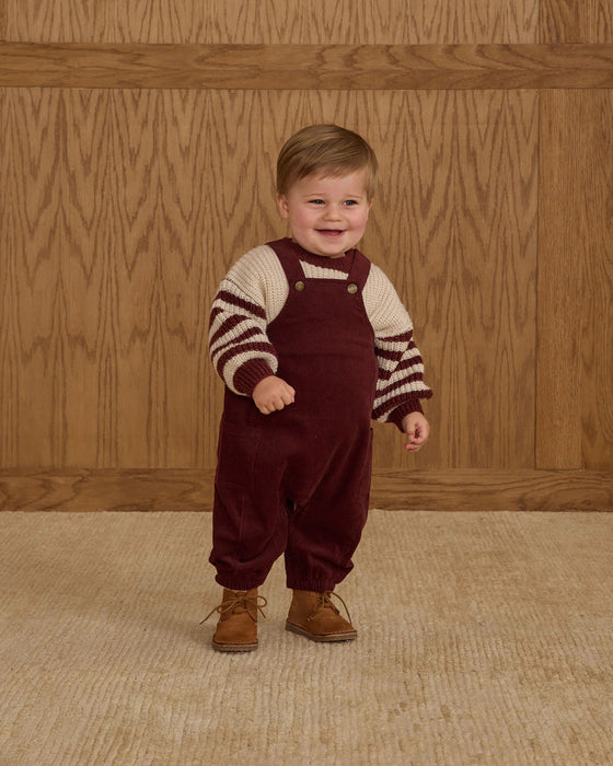 Rylee Cru CARGO OVERALLS BURGUNDY