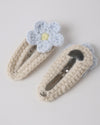 Rylee Cru Crochet Clip Set Natural