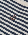 Rylee Cru Pointelle Tee Navy Stripe