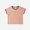 Rylee Cru Pointelle Tee Poppy Stripe