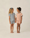 Rylee Cru Pointelle Tee Poppy Stripe
