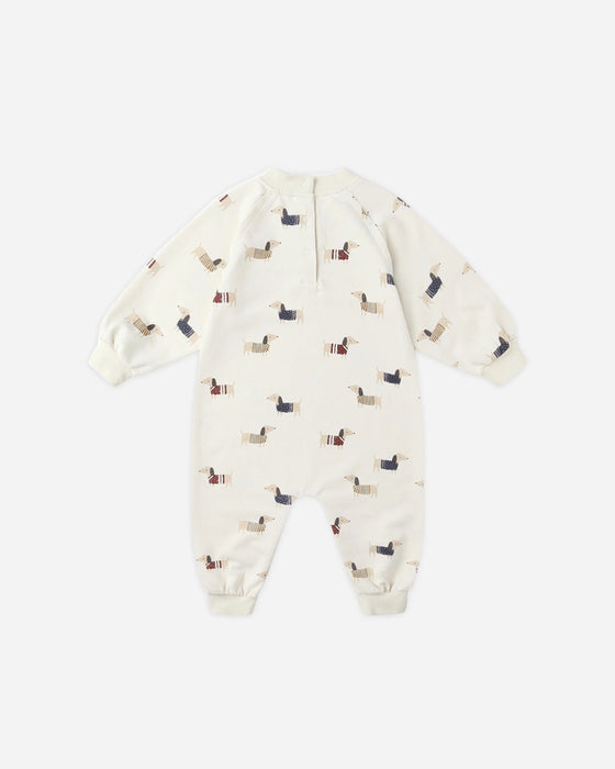 Rylee Cru RAGLAN JUMPSUIT DACHSHUND