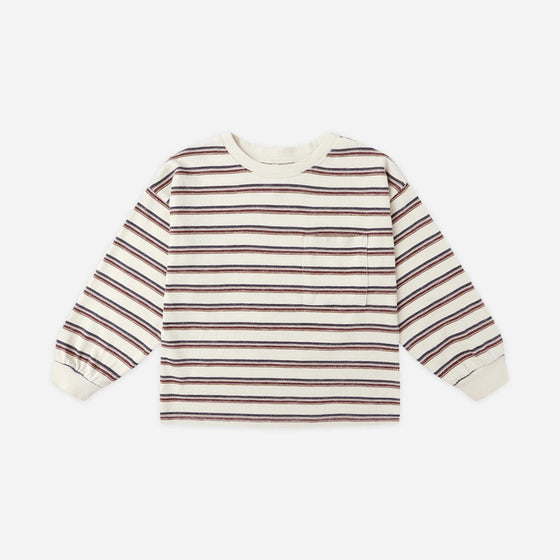 Rylee Cru RELAXED LONG SLEEVE TEE VINTAGE STRIPE