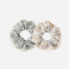 Rylee Cru Scrunchie Set Green Gingham Bloom