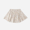 Rylee Cru Smocked V Mini Skirt Bloom