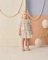 Rylee Cru Smocked V Mini Skirt Bloom