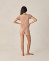 Rylee Cru Teen Pointelle Tee Poppy Stripe