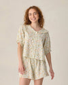 Rylee Cru Woman Delilah Pyjama Set Citron Bloom
