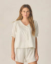 Rylee Cru Woman Delilah Pyjama Set Seafoam Railroad