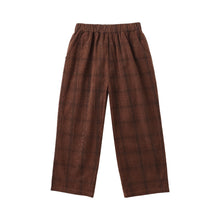  Rylee and Cru Corduroy Baggy Pant Brown Plaid