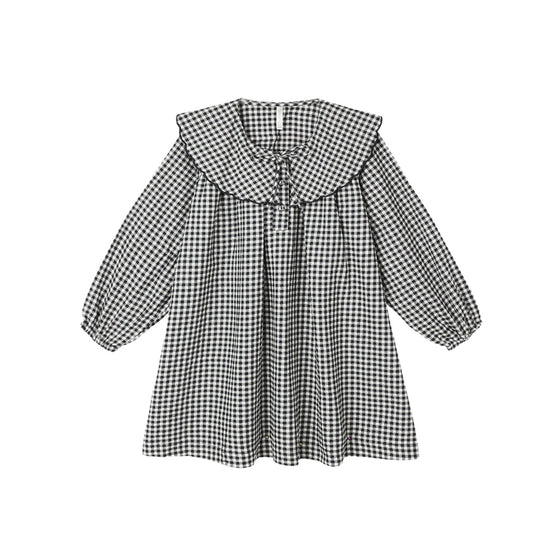 Rylee and Cru Mini Dress Black Gingham