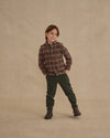 Rylee and Cru Pocketed Flannel Shirt Holiday Plaid