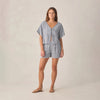 Rylee And Cru Womens Juniper Set Marine Gingham