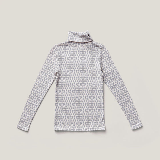 SOOR PLOOM SNAP TURTLENECK FOLKLORE PRINT HAZE