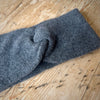 Sheep by the Sea Cashmere Merino Wool Twist Headband Graphite