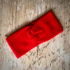 Sheep by the Sea Cashmere Merino Wool Twist Headband Red