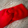 Sheep by the Sea Cashmere Merino Wool Twist Headband Red