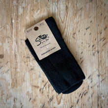  Sheep by the Sea Lambswool Socks Black