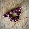 Siena Tiny flowers scrunchie Plum